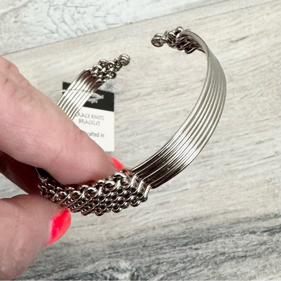 Ten Thousand Villages Handmade Kenyan Silver Wire Cuff Bracelet - Picture 4 of 4